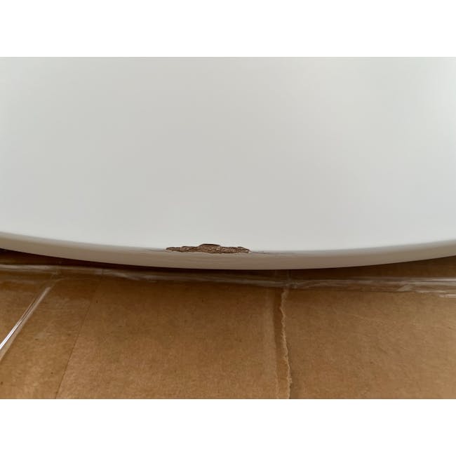 (As-is) Carmen Round Dining Table 1m - White - 22 - 3