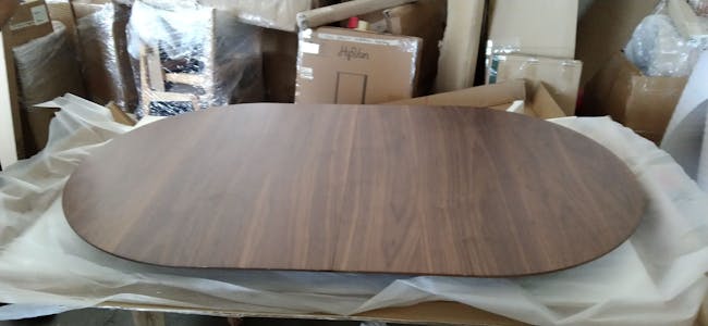 (As-is) Werner Oval Extendable Dining Table 1.5m-2m - Walnut - 10 - 1