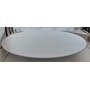 (As-is) Harold Round Dining Table 1.05m - Natural, White - 2 - 1