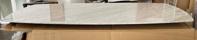 (As-is) Carson Marble Dining Table 2m - 1 - 1