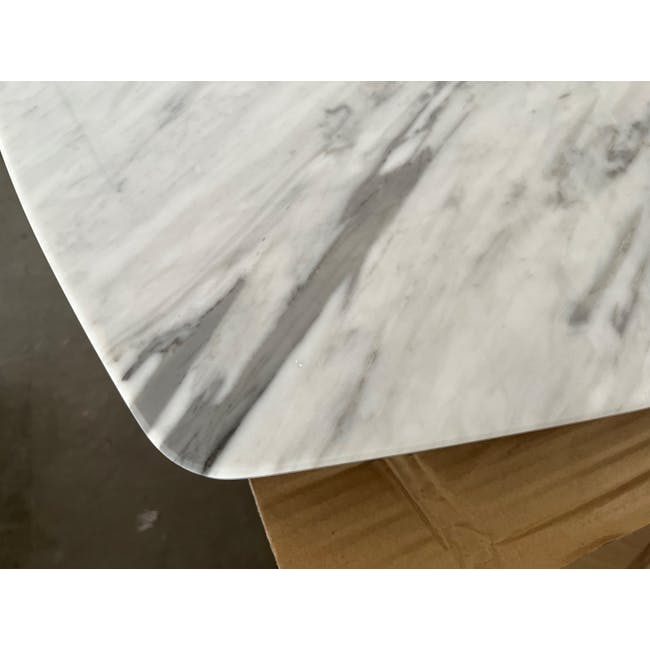 (As-is) Carson Marble Dining Table 2m - 1 - 2