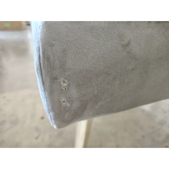 (As-is) Cadencia L-Shaped Sofa - Anchor Grey (Velvet) - 5