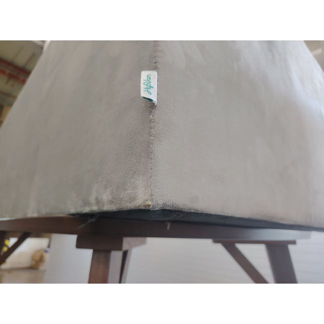 (As-is) Cadencia L-Shaped Sofa - Anchor Grey (Velvet) - 13