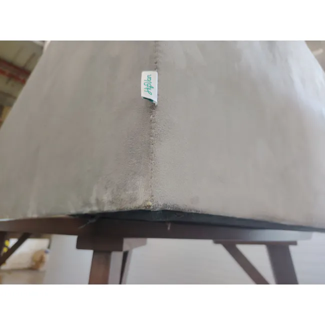 (As-is) Cadencia L-Shaped Sofa - Anchor Grey (Velvet) - 13