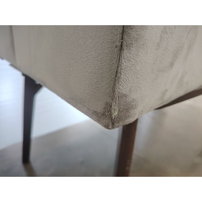 (As-is) Cadencia L-Shaped Sofa - Anchor Grey (Velvet) - 14