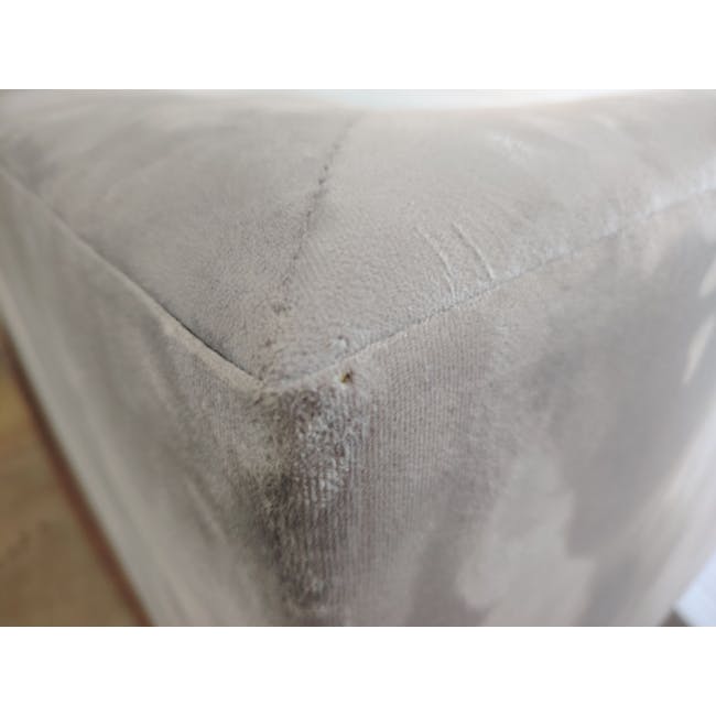 (As-is) Cadencia L-Shaped Sofa - Anchor Grey (Velvet) - 16