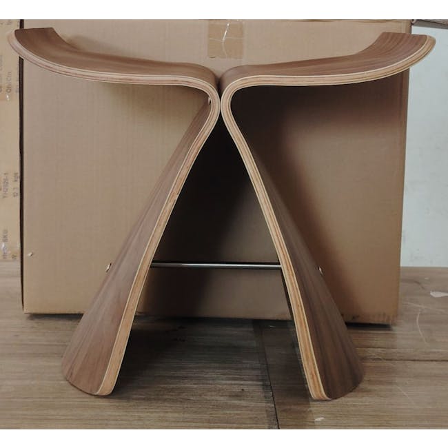 (As-is) Anya Stool - Walnut - 2