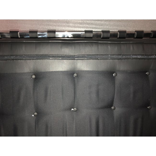 (As-is) Barcelona 3 Seater Sofa - Black (Genuine Cowhide) - 1 - 10
