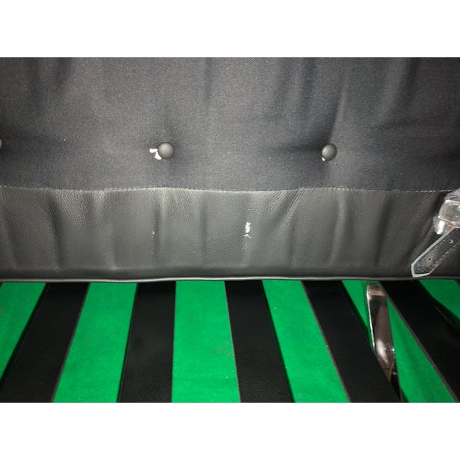 (As-is) Barcelona 3 Seater Sofa - Black (Genuine Cowhide) - 1 - 12