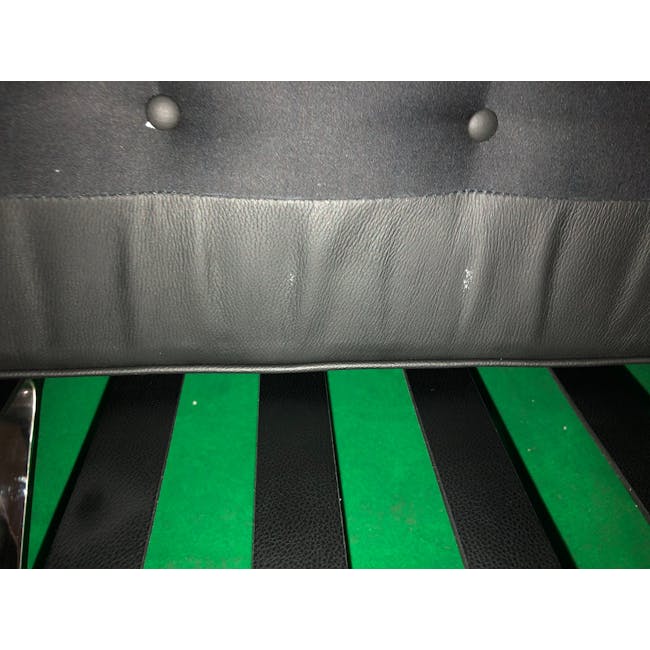 (As-is) Barcelona 3 Seater Sofa - Black (Genuine Cowhide) - 1 - 15