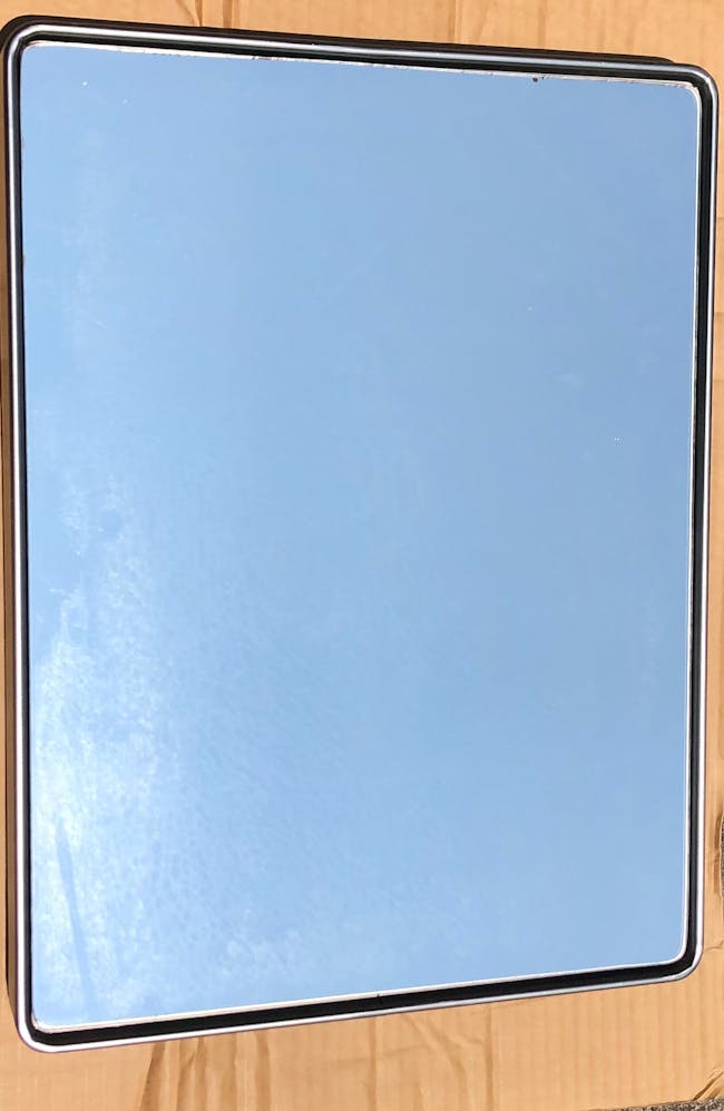 (As-is) Cyrus Half-Length Mirror 36 x 48 cm - Nickel - 5