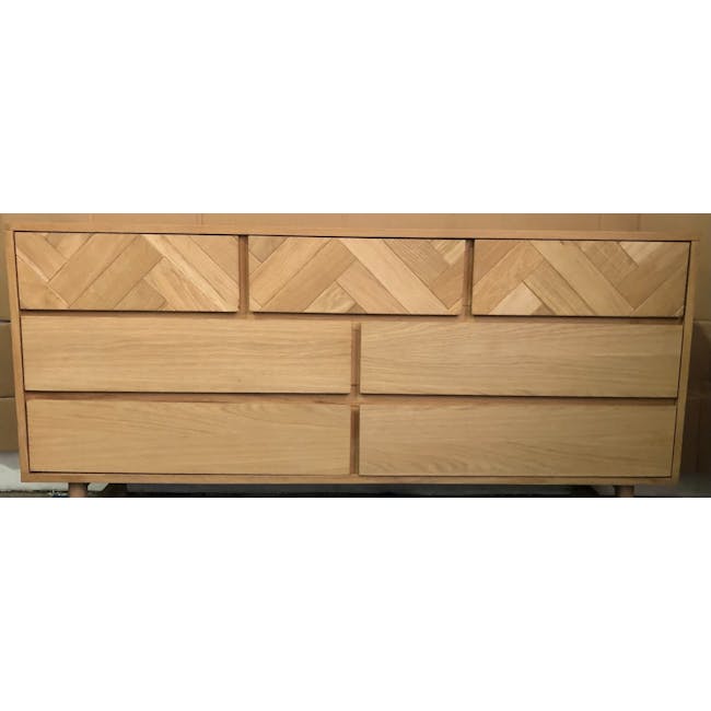 (As-is) Gianna 7 Drawer Chest 1.55m - 2