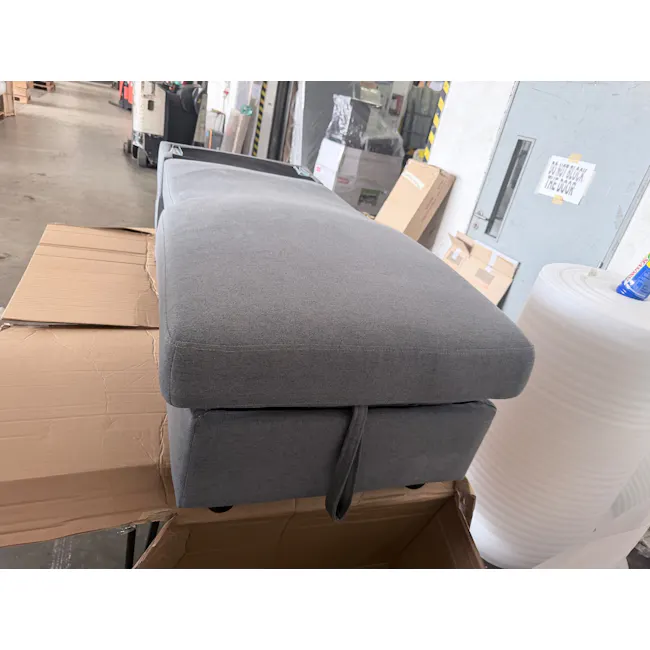 (As-is) Mia L-Shaped Storage Sofa Bed - Graphite - 17 - 2