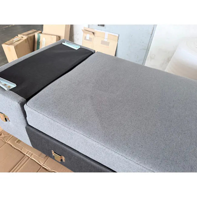 (As-is) Mia L-Shaped Storage Sofa Bed - Graphite - 17 - 4