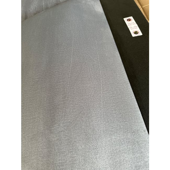 (As-is) Leon King Bed - Light Grey (Spill Resistant) - 5