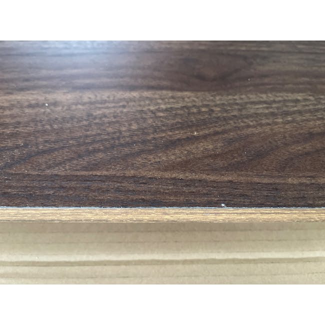 (As-is) Herschel Coffee Table - Walnut - 1 - 7 - Dark wood grain, natural finish, visible texture, subtle patterns, rich