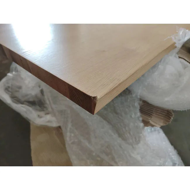 (As-is) Reno Dining Table 2.1m - 9 - Light wood plank, wooden surface, natural wood grain, wood texture, wood grain pattern
