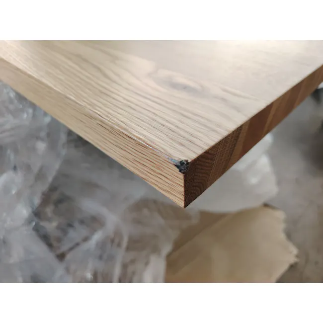 (As-is) Reno Dining Table 2.1m - 10 - Light wood plank, wood grain, natural wood texture, unfinished wood surface, wood