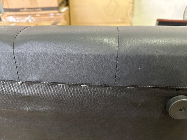 (As-is) Tucson 3 Seater Sofa - Cocoa, Espresso (Faux Leather) - 8 - 4