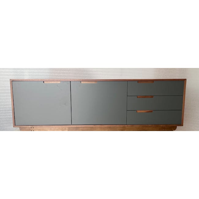 (As-is) Larisa Sideboard 1.8m - Walnut, Grey - 3 - 1