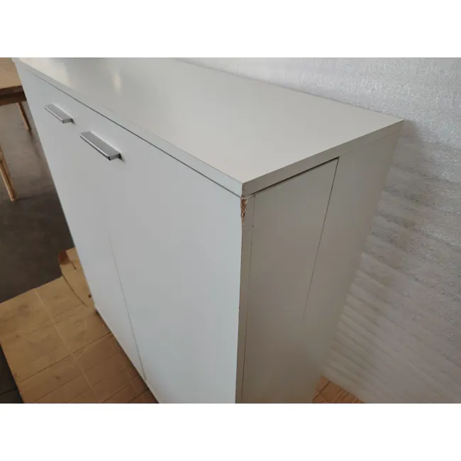 (As-is) Satos Shoe Cabinet 1m - White - 3