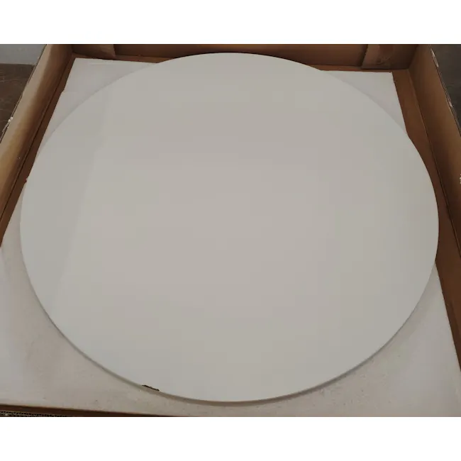 (As-is) Carmen Round Dining Table 1m - White - 25 - 2