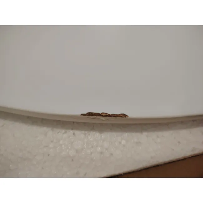 (As-is) Carmen Round Dining Table 1m - White - 25 - 5