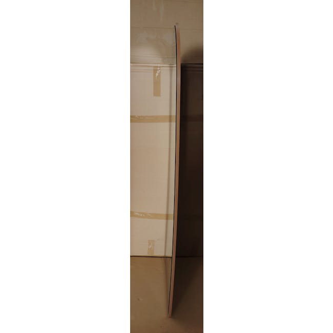 (As-is) Lindsey Arched Frameless Standing Mirror 60cm - Maple Oak - 2 - 6