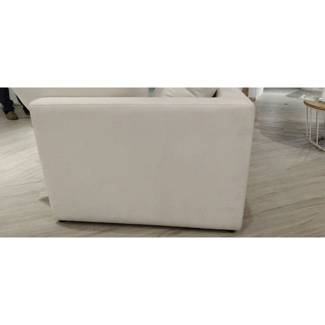(As-is) Russell Corner Unit - Oat (Eco Clean Fabric) - 1 - 5 - Cream-colored sofa, minimalist design, modern decor, light