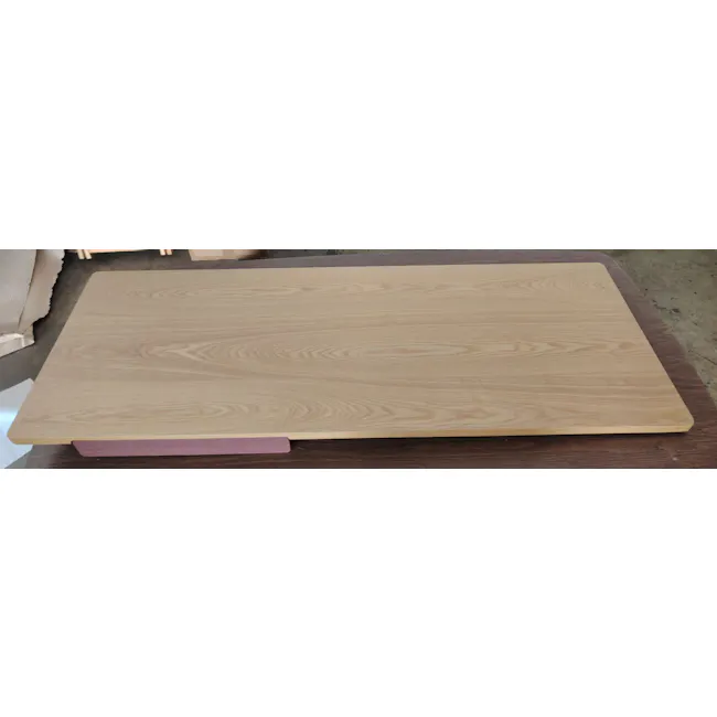 (As-is) Morey Study Table 1.4m - Natural, Penny Brown - 2