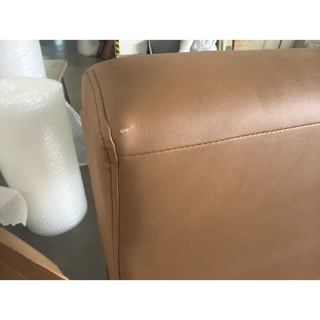 (As-is) Milan Left Arm Unit - Caramel Tan (Faux Leather) - 3