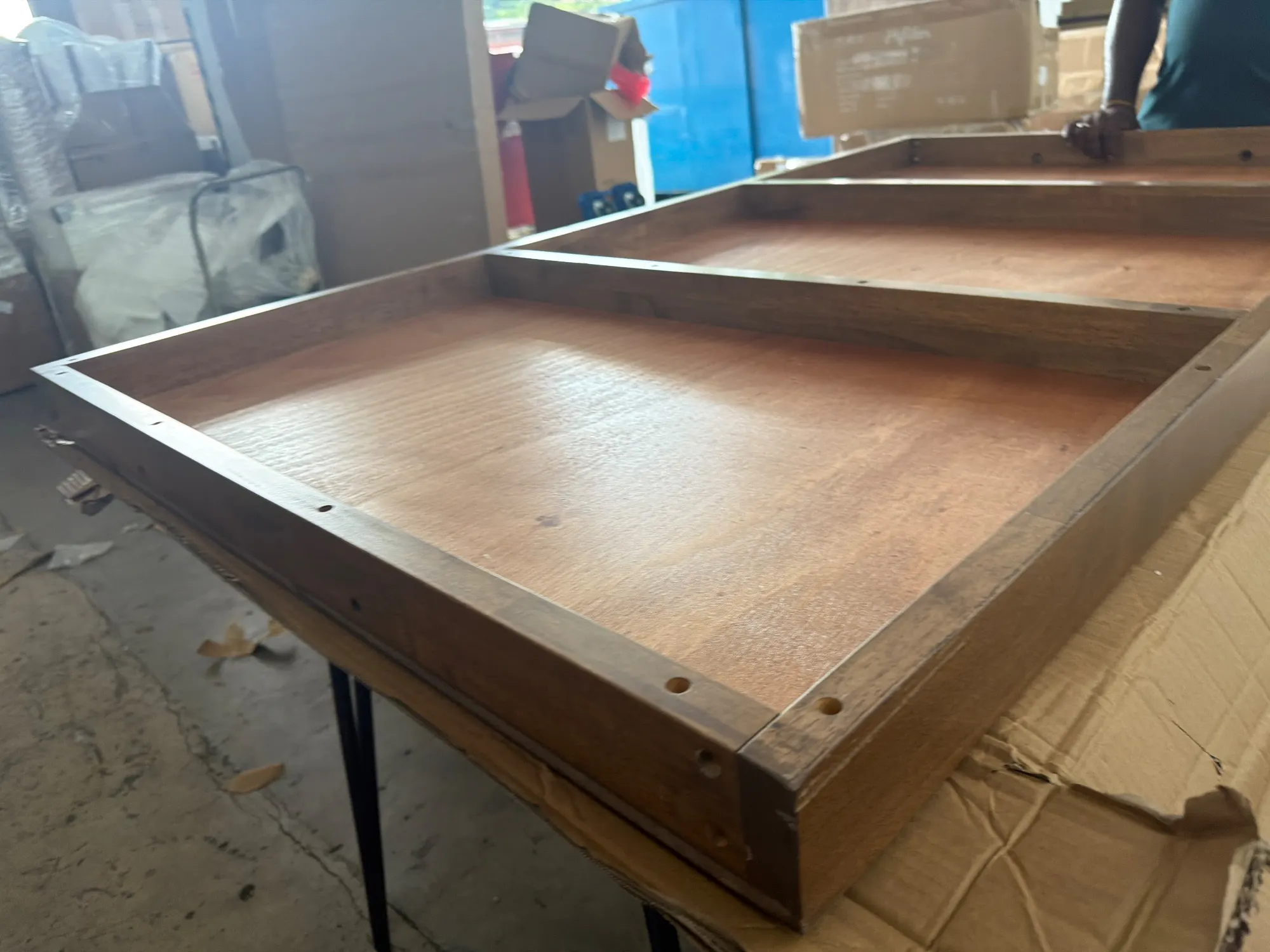 (As-is) Clarkson Dining Table 2.2m - Cocoa - 11 - 7