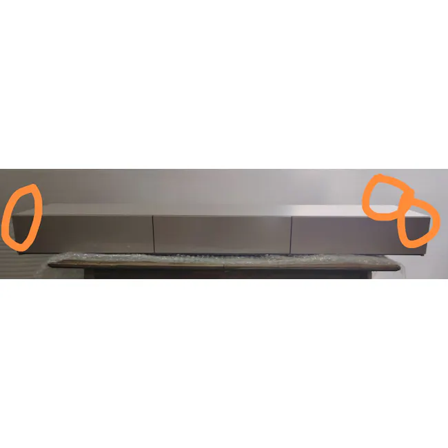 (As-is) Bryson Extendable TV Console 2.3m-3.3m - Grey, White - 2 - 4