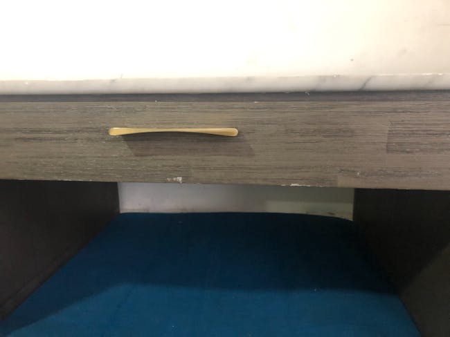 (As-is) Carson Marble Study Table 1.4m - 6