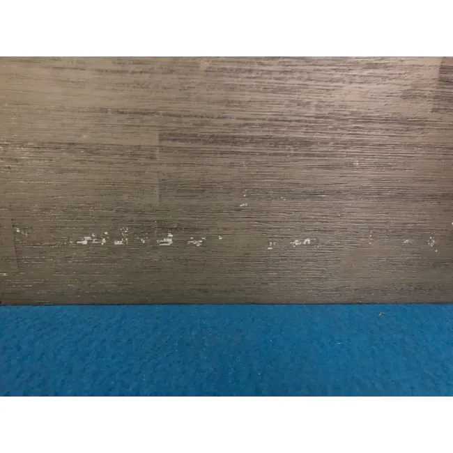 (As-Is) Carson Marble Study Table 1.4m - 4 - Wooden panel, textured surface, horizontal stripes, dark brown wood grain