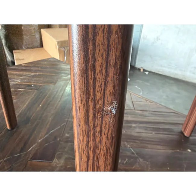 (As-is) Apollo Dining Armchair - Beige, Walnut - 4