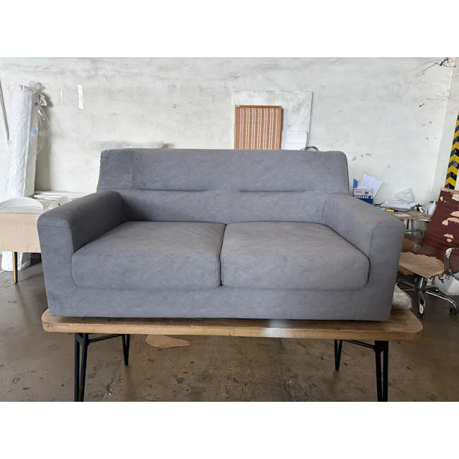 (As-is) Damien 2 Seater Sofa - Grey (Scratch Resistant) - 1 - 2