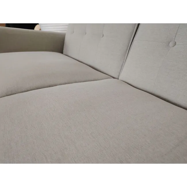 (As-is) Maverick 3 Seater Sofa Bed - Oak, Beige (Eco Clean Fabric) - 5