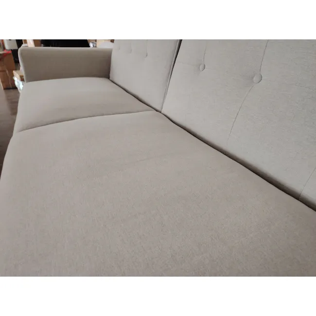 (As-is) Maverick 3 Seater Sofa Bed - Oak, Beige (Eco Clean Fabric) - 7