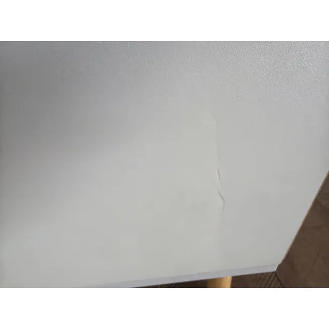(As-is) Ted Twin Drawer Bedside Table - White - 1 - 4