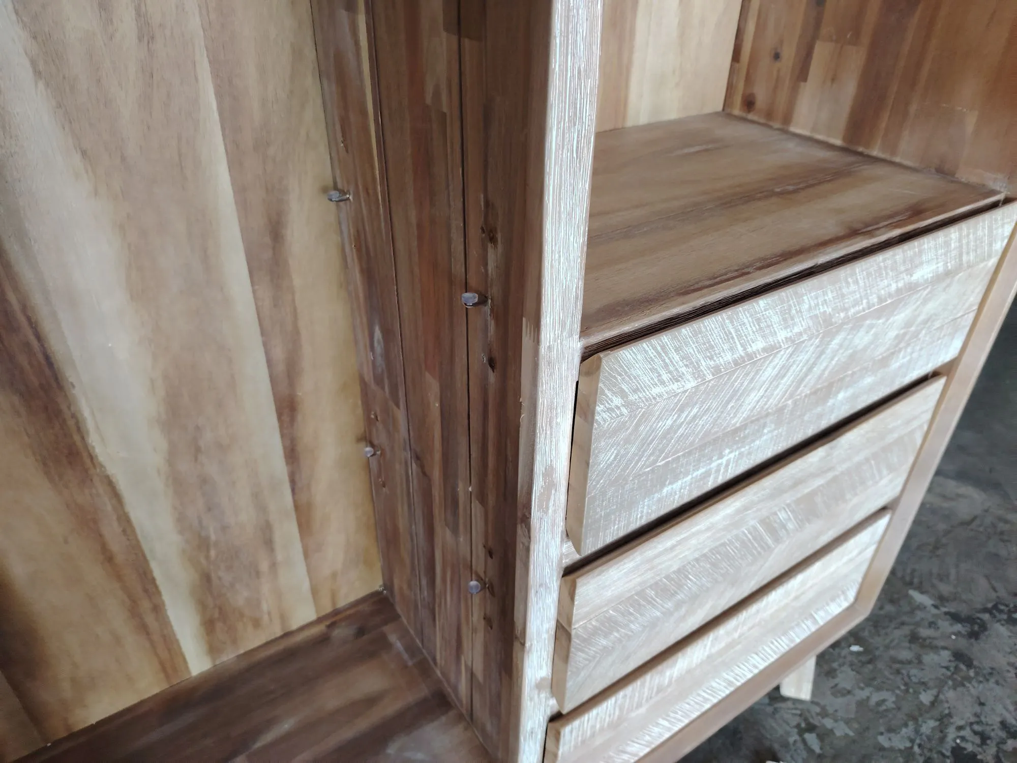 (As-is) Leland Tall Display Sideboard 1.1m - 9