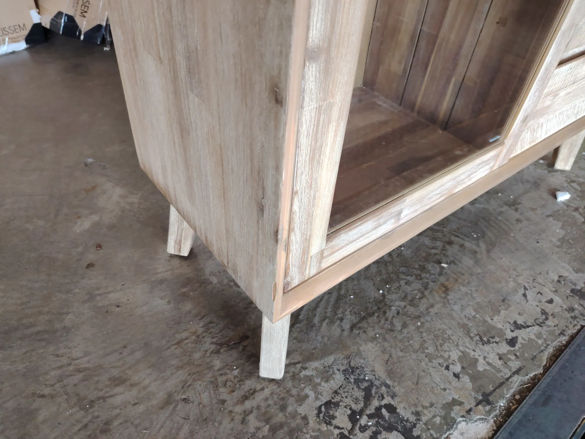 (As-is) Leland Tall Display Sideboard 1.1m - 10