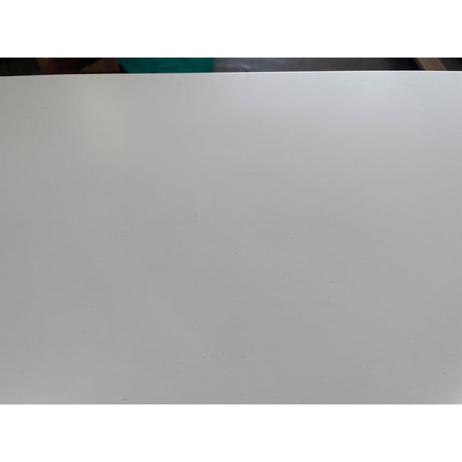 (As-is) Aalto TV Cabinet 1.6m - White, Natural - 15 - 14 - White tabletop with subtle texture, Minimalistic design with