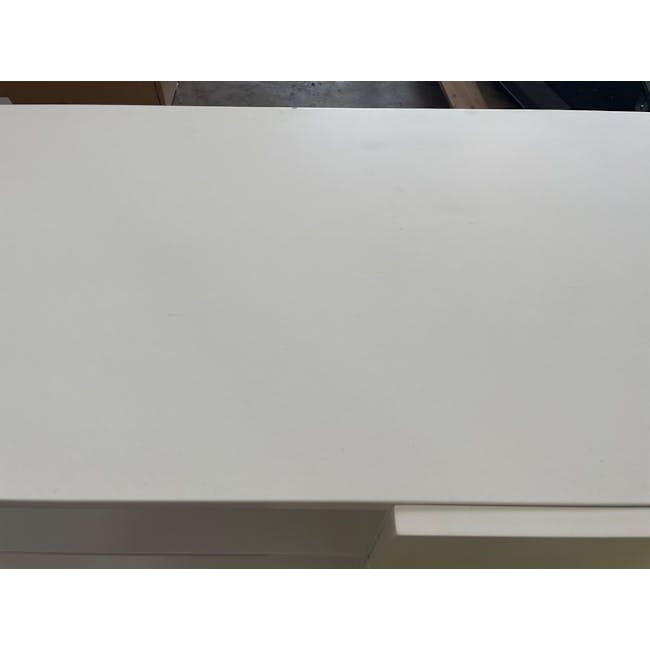 (As-is) Aalto TV Cabinet 1.6m - White, Natural - 15 - 16 - White countertop surface, Minimalistic kitchen counter, Clean