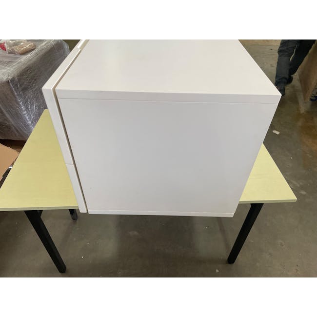 (As-is) Aalto TV Cabinet 1.6m - White, Natural - 15 - 30