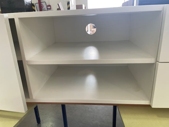 (As-is) Aalto TV Cabinet 1.6m - White, Natural - 15 - 41