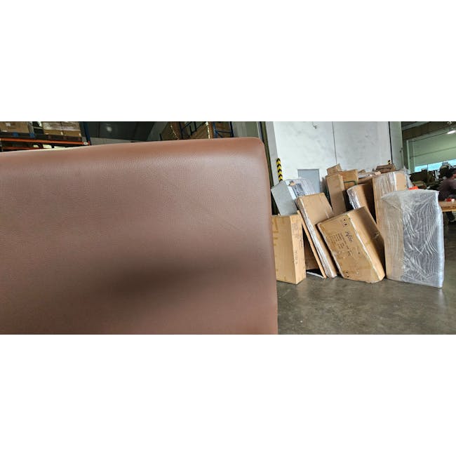 (As-is) Nora Dining Chair - Cocoa, Mocha (Faux Leather) - 4 - 2 - Leather, brown, padded, cushioned, ergonomic, furniture