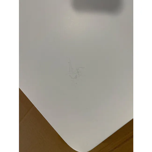 (As-is) Harold Coffee Table - Natural, White - 5 - White surface, cardboard box, shadow, light gray background, faint