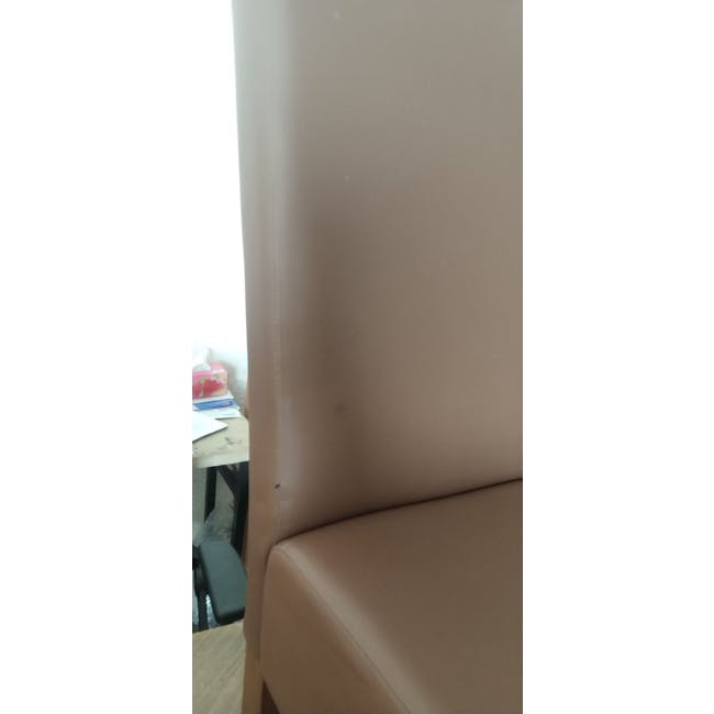 (As-is) Nora Dining Chair - Cocoa, Mocha (Faux Leather) - 5 - 6