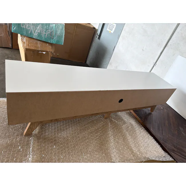 (As-is) Miah TV Console 1.8m - Natural, White - 5 - 2
